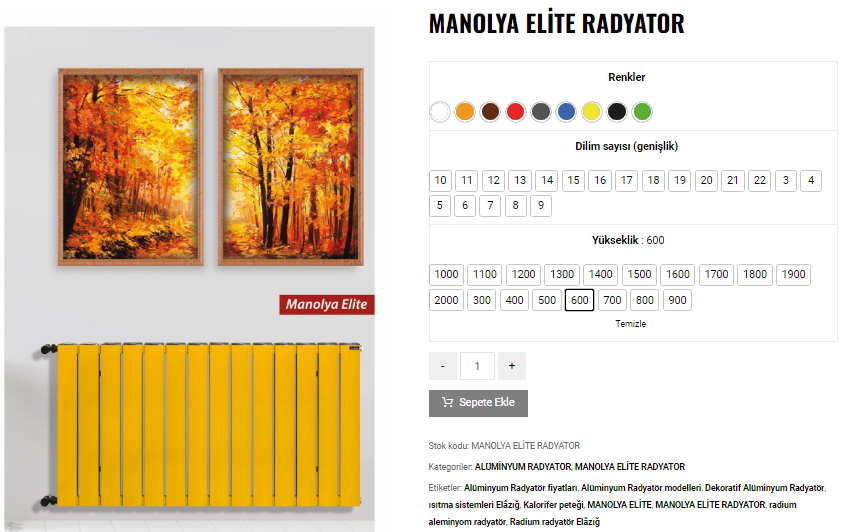 MANOLYA ELİTE RADYATOR